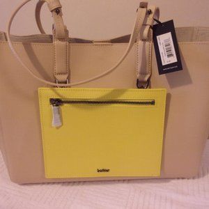 Botkier N.Y. Park Slope Tote~ Large Leather Tote In Fawn Combo NWT's